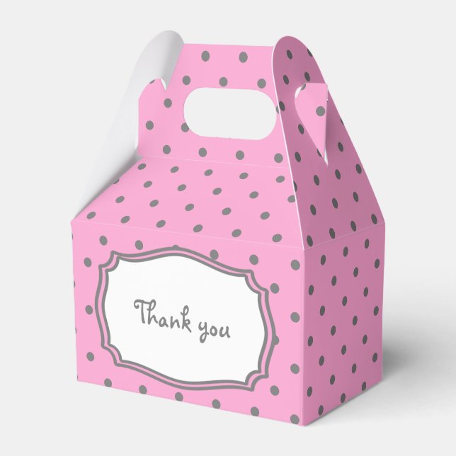 Chá de fraldas de Caixa de Favor Rosa-doce 🎀 (Frente)