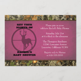 Chá de fraldas de Camo - convites da menina