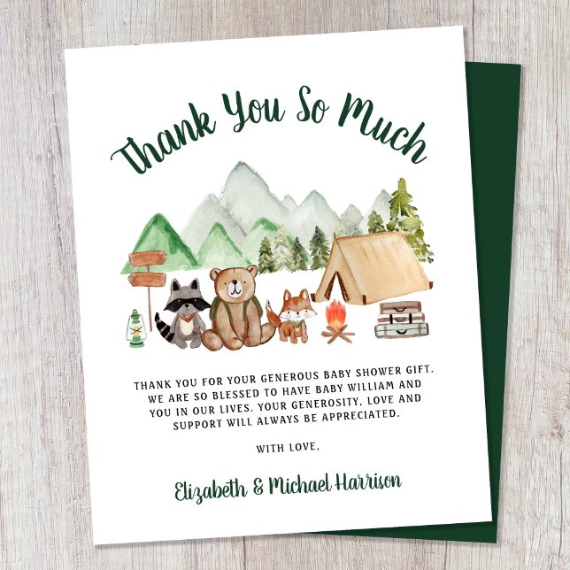 Chá de fraldas De Campanha Orçamental Woodland Obr (Criador carregado)