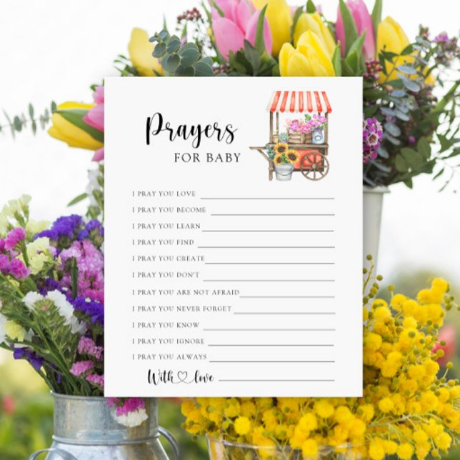 Chá de fraldas de carrinho de flores - Orações par (Criador carregado)