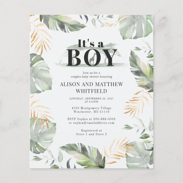 Chá de fraldas de Casais da Selgle Safari Giraffe (Frente)