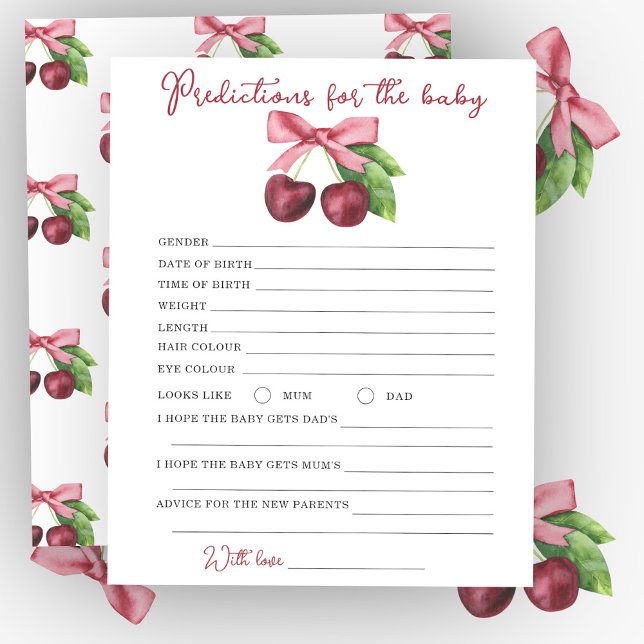 Chá de fraldas de cereja - previsões e conselho (Criador carregado)