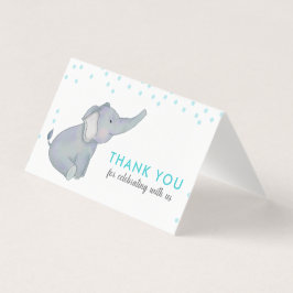 Chá de fraldas de Confetti Azul de Elefante Cento 