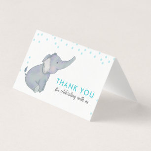 Chá de fraldas de Confetti Azul de Elefante Cento