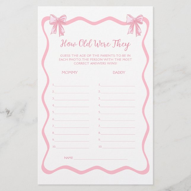 Chá de fraldas De Coquetes Rosa Sabe O Jogo Da Ida (Frente)