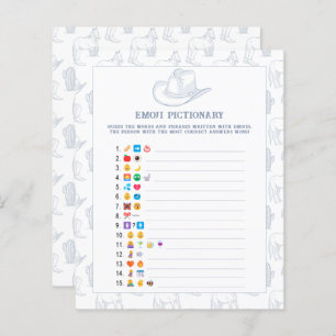 Chá de fraldas de cowboy Emoji