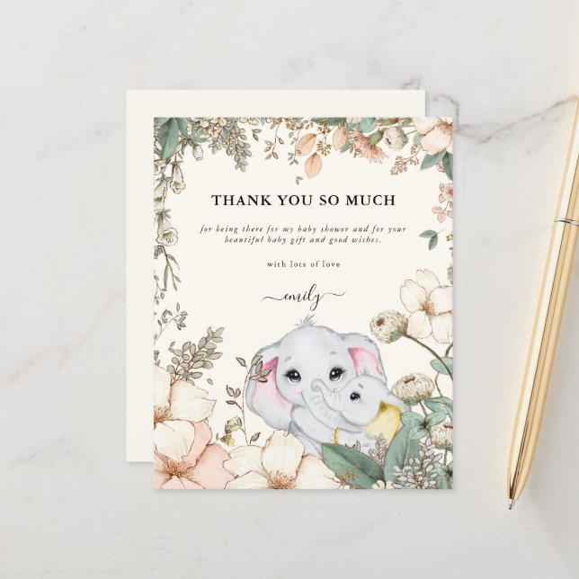 Chá de fraldas de Creme de Elefantes Orçamentários (Frente/Verso In Situ)