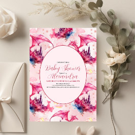 Chá de fraldas de Dragão Rosa Cor de Água do Orçam