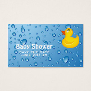 Chá de fraldas de Duckie Amarelo Salvar a Data