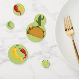 Chá de fraldas de fiesta taco mexicano