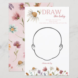 Chá de fraldas de flor selvagem Desenhar o jogo do