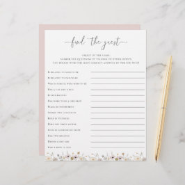 Chá de fraldas De Flor Selvagem Encontra O Jogo Co