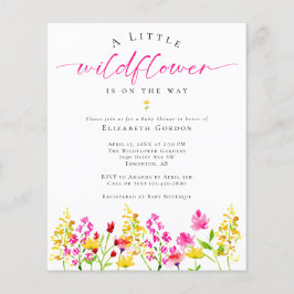 Chá de fraldas de flor selvagem Floral