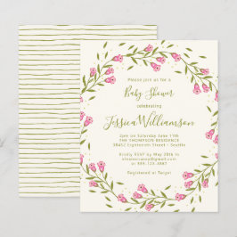 Chá de fraldas de Flores de Jardim Rosa Russo do O