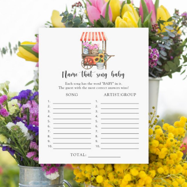 Chá de fraldas de flores de mercado - Nomeie essa  (Criador carregado)