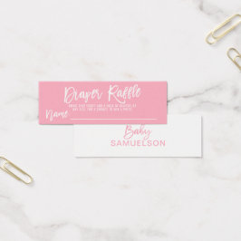 Chá de fraldas de fralda de Tíquete Rosa-Rosa