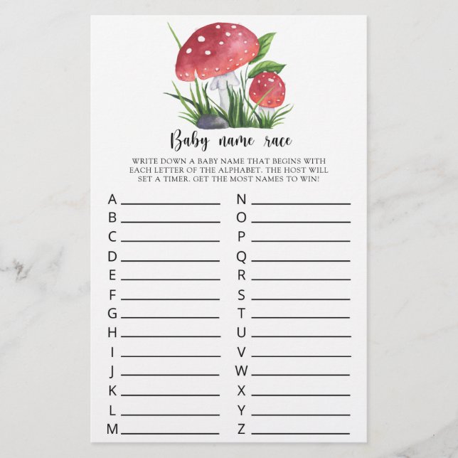 Chá de fraldas de fungos de Watercolor (Frente)