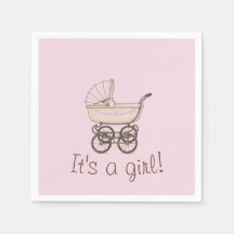 Chá de fraldas de guardanapo rolo de bebê rosa