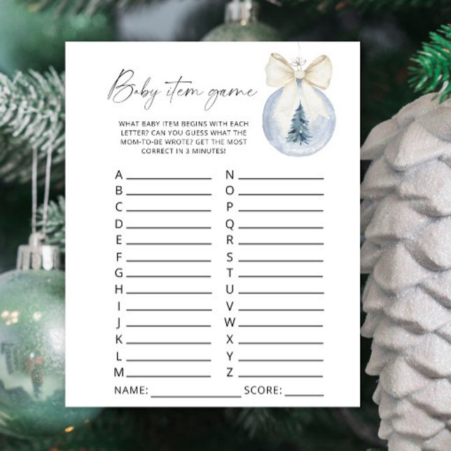 Chá de fraldas de inverno - Jogo de Item Bebê (Criador carregado)