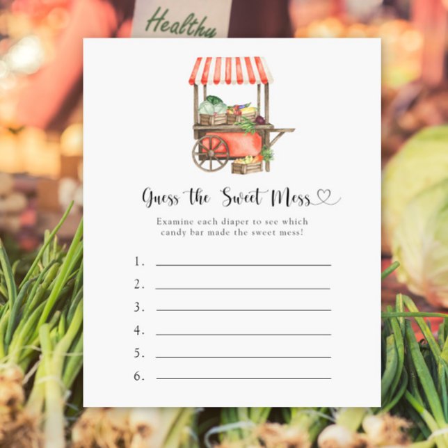 Chá de fraldas de legumes - Adivinhem o doce Mess (Criador carregado)