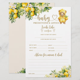 Chá de fraldas de Lemon Citrus Summer