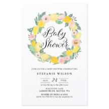 Chá de fraldas de limão e rosa rosa rosa, rosa,