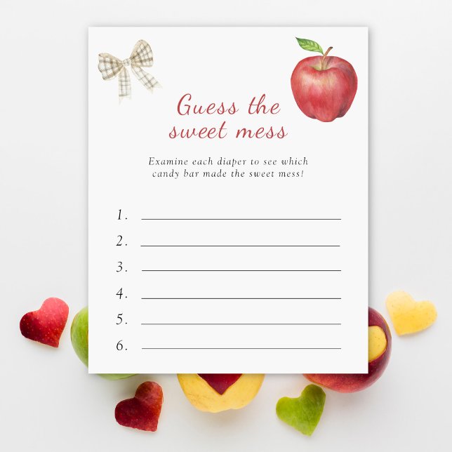 Chá de fraldas de Maçã - Adivinha a Doce Mess (Criador carregado)