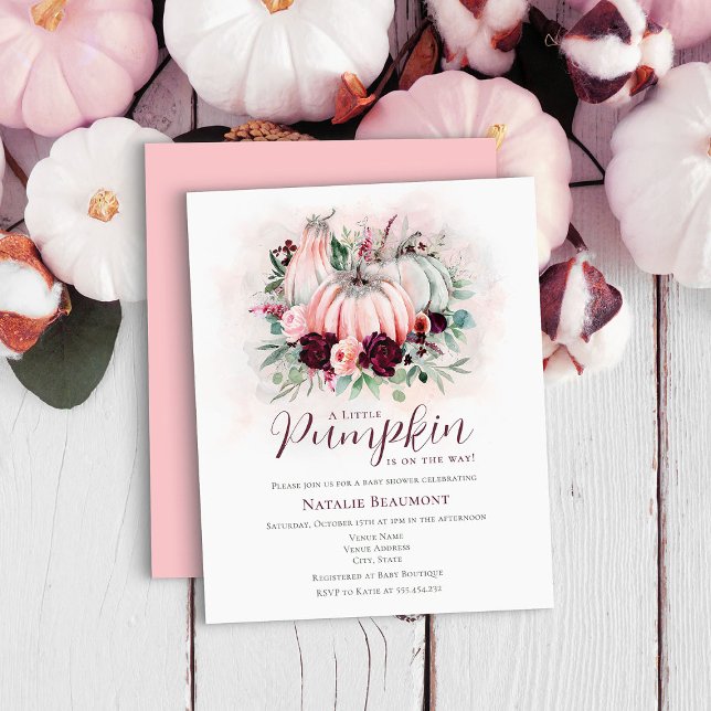 Chá de fraldas de Menina de Abóbora de Orçamento (Criador carregado)