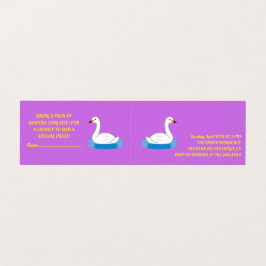 Chá de fraldas de Menina do Tema de Swan Bonito