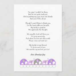 Chá de fraldas de menina, obrigado pelas notas do 