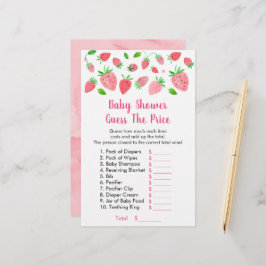 Chá de fraldas De Morango Adivinha O Jogo Do Preço