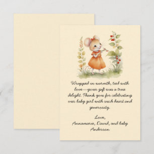 Chá de fraldas De Mouse Obrigado