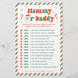 Chá de fraldas De Natal Adivinha Quem Joga