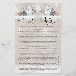 Chá de fraldas de Neve à Direita Esquerda