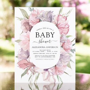 Chá de fraldas de orçamento Boho Rosa Dusty Púr