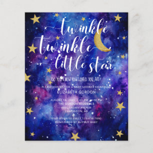 Chá de fraldas de Pequenas Estrelas com Brilho de