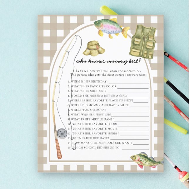 Chá de fraldas de pesca - Quem conhece melhor as m (Criador carregado)