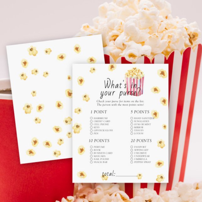 Chá de fraldas de pipoca - O que há no seu jogo de (Criador carregado)