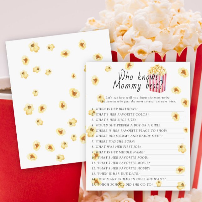 Chá de fraldas de pipoca que conhece o melhor jogo (Criador carregado)