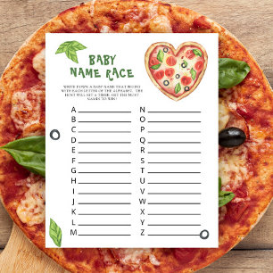Chá de fraldas de pizza - Jogo de corrida de nomes