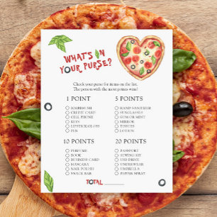 Chá de fraldas de pizza - O que há no seu jogo de