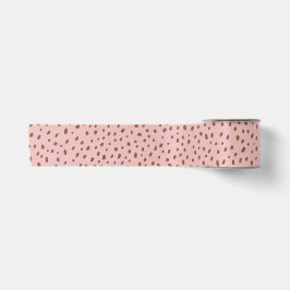 Chá de fraldas de pontos castanhos rosa e boho Ter