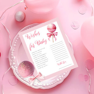 Chá de fraldas de Pop de Bolo Rosa quer bebê