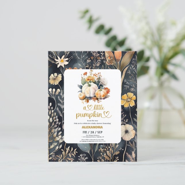 Chá de fraldas de queda de abóbora (Em pé/Frente)