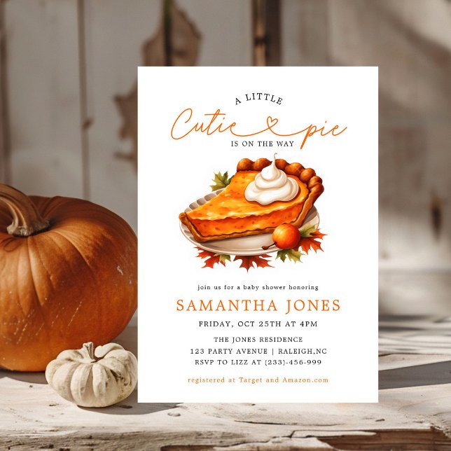 Chá de fraldas de queda de abóbora de torta laranj (Criador carregado)