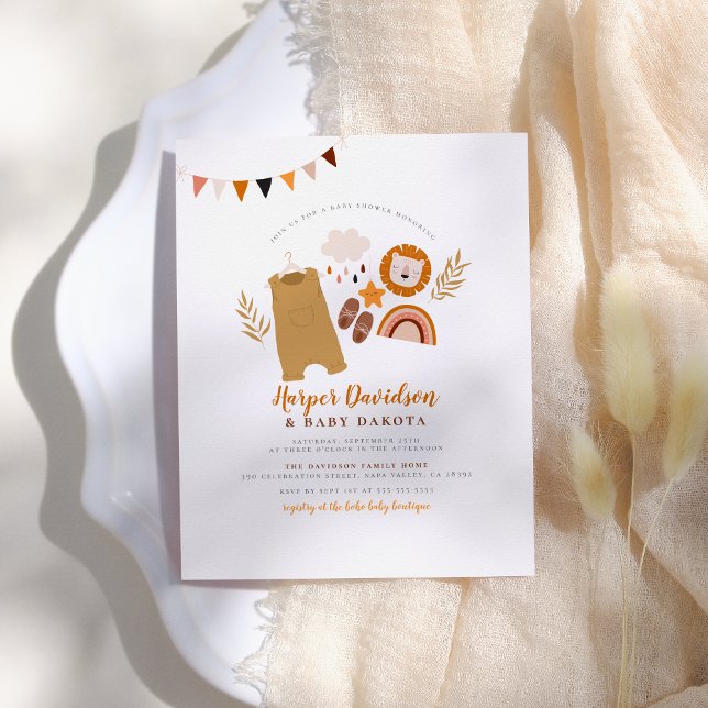 Chá de fraldas de Roupas e Arco-Íris (Criador carregado)