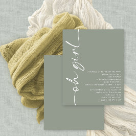 Chá de fraldas de Sage Rapariga do Script Orçament