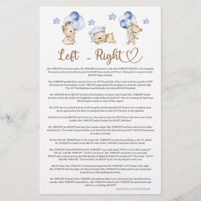 Chá de fraldas de urso da Esquerda (Frente)