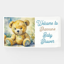 Chá de fraldas de Urso de Água com Teddy