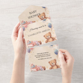 Chá de fraldas de Urso de Corte